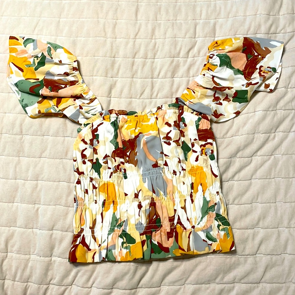 Abercrombie poplin top